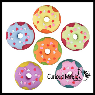 1 Donut Doughnut Soft Doh Filled Stretch Ball with Removable - The Edit LLC