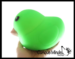 1 Jumbo Doh Filled Ducky - Rubber Duck Shaped Stress Squishy - The Edit LLC