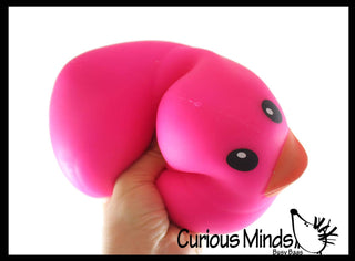 1 Jumbo Doh Filled Ducky - Rubber Duck Shaped Stress Squishy - The Edit LLC