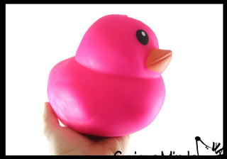 1 Jumbo Doh Filled Ducky - Rubber Duck Shaped Stress Squishy - The Edit LLC