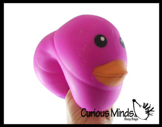 1 Jumbo Doh Filled Ducky - Rubber Duck Shaped Stress Squishy - The Edit LLC