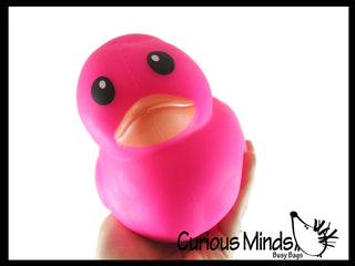 1 Jumbo Doh Filled Ducky - Rubber Duck Shaped Stress Squishy - The Edit LLC