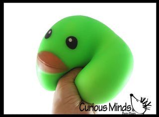 1 Jumbo Doh Filled Ducky - Rubber Duck Shaped Stress Squishy - The Edit LLC