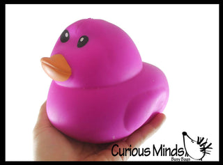 1 Jumbo Doh Filled Ducky - Rubber Duck Shaped Stress Squishy - The Edit LLC