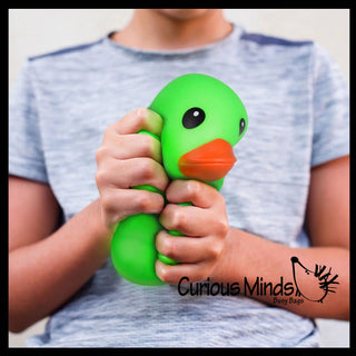 1 Jumbo Doh Filled Ducky - Rubber Duck Shaped Stress Squishy - The Edit LLC