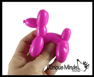 1 Mini Balloon Dog Doh Filled Stress Ball - Cute Squishy Sen - The Edit LLC