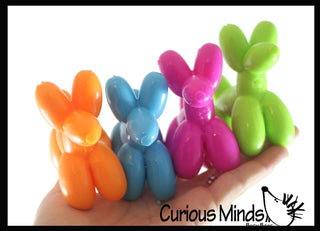 1 Mini Balloon Dog Doh Filled Stress Ball - Cute Squishy Sen - The Edit LLC