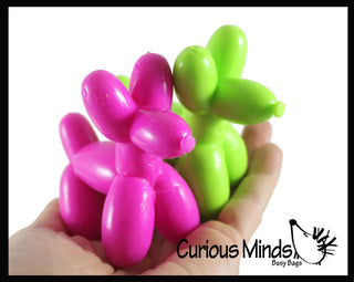 1 Mini Balloon Dog Doh Filled Stress Ball - Cute Squishy Sen - The Edit LLC