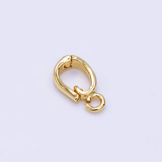 14K Gold Filled 10mm Minimalist Front-Facing Snap Latch Clip On Bail Findings | Z787 - The Edit LLC
