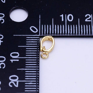 14K Gold Filled 10mm Minimalist Front-Facing Snap Latch Clip On Bail Findings | Z787 - The Edit LLC