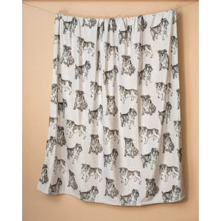 Forever Bulldog Throw - White/Multi