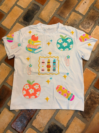 Back to School Bling Tee shirt