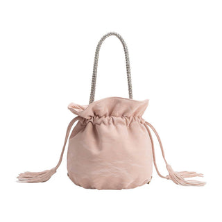 Starla Pink Vegan Leather Jewel Top Handle Pre