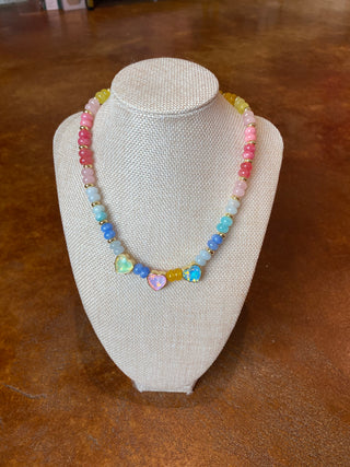 Multi Heart Beaded Necklace