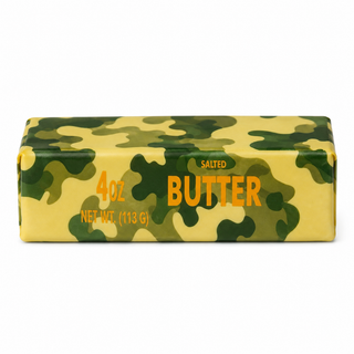 Camouflage Slow Rise Butter Squishy 🧈💚💛🧡-Sensory Toy