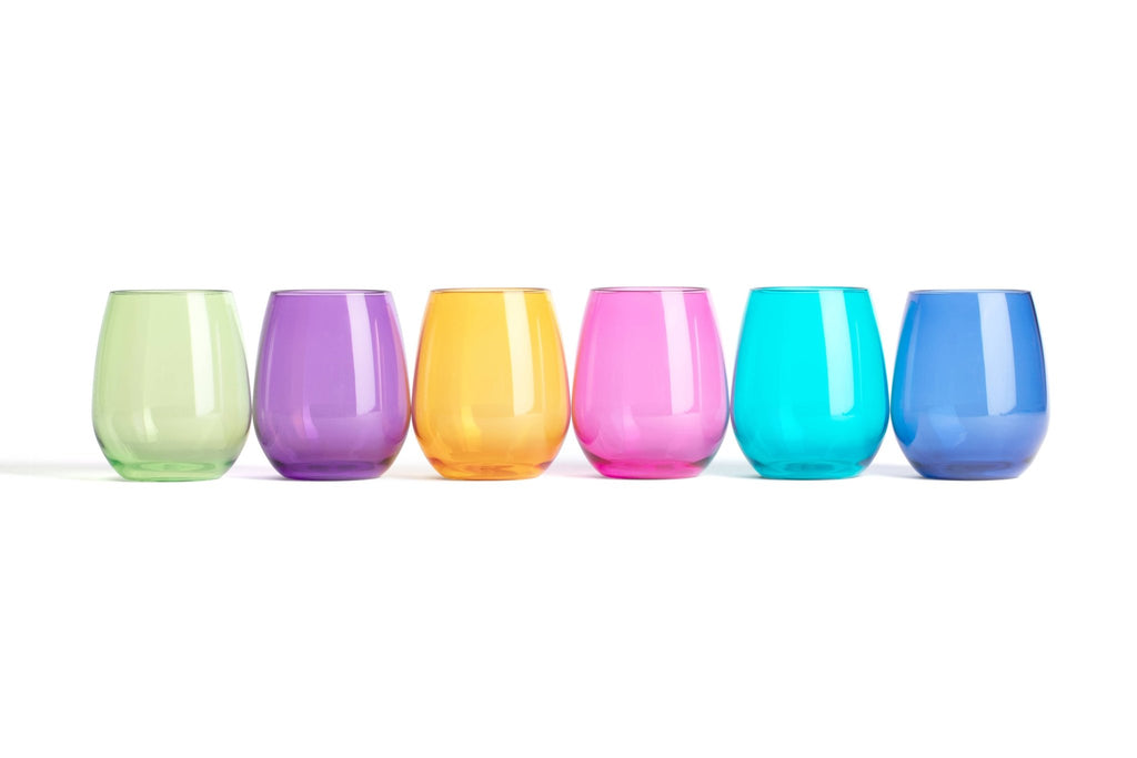 Acrylic Stemless Wine Glasses - Jewel - The Edit LLC