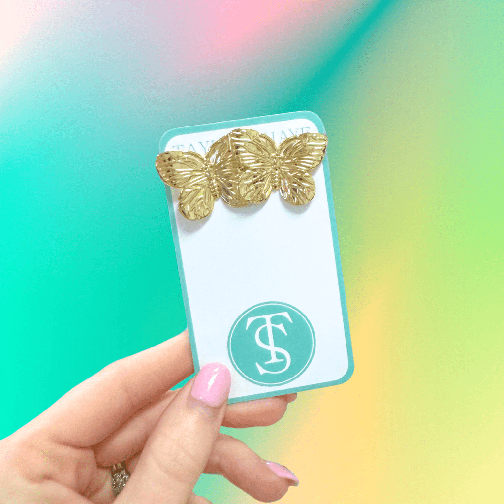 Adrienne Butterfly Stud - The Edit LLC