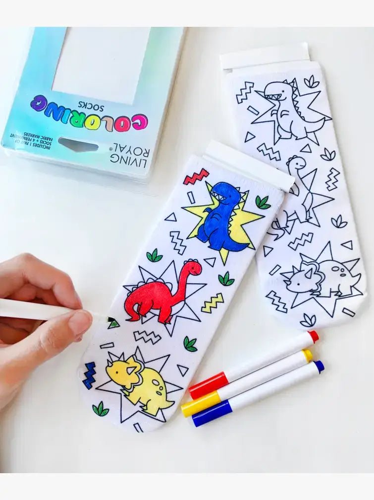 Ankle Socks - DIY Coloring Kit - Unicorn Galaxy - The Edit LLC