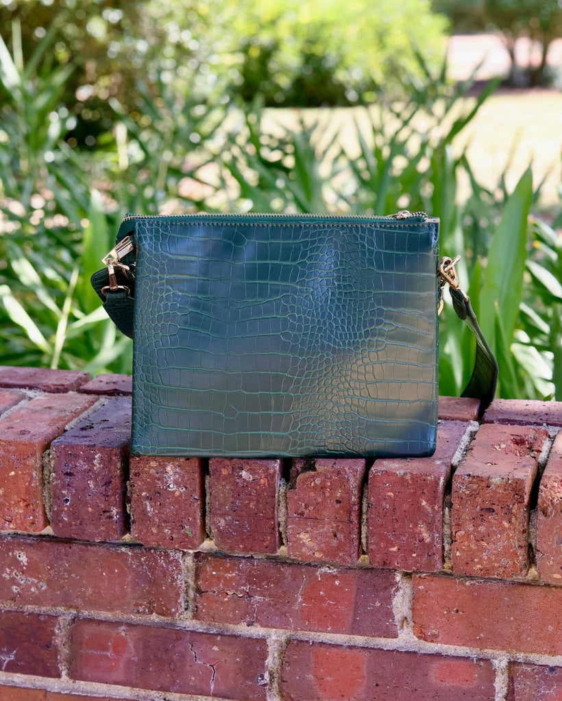 Ariana Crossbody Hunter Green EC: Default - The Edit LLC