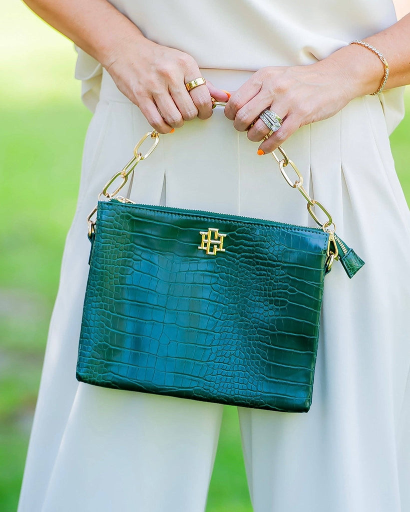 Ariana Crossbody Hunter Green EC: Default - The Edit LLC