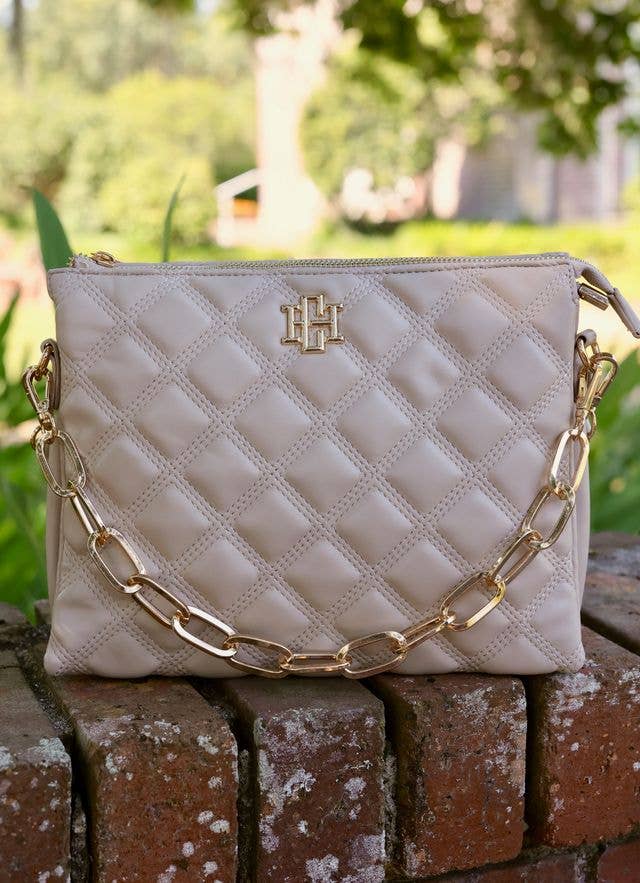 Ariana Crossbody NUDE QUILTED DQ: Default - The Edit LLC