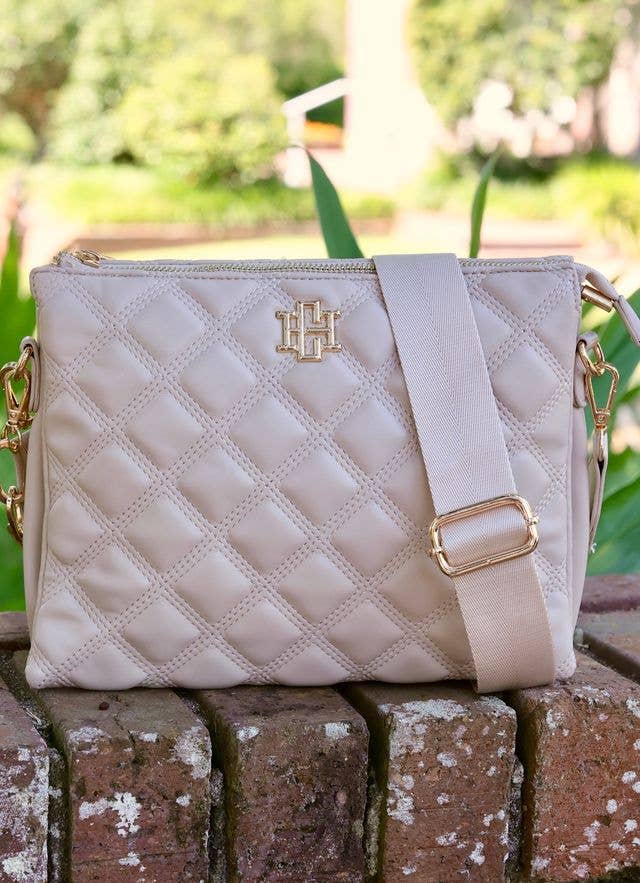 Ariana Crossbody NUDE QUILTED DQ: Default - The Edit LLC