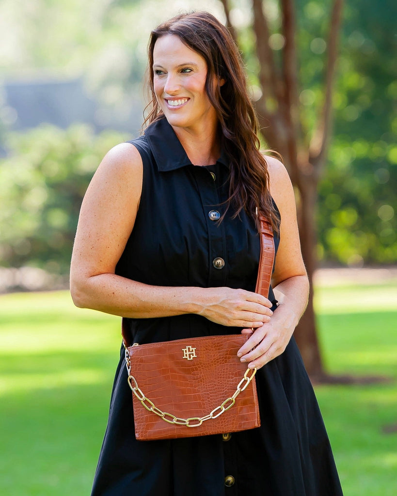 Ariana Crossbody Saddle EC: Default - The Edit LLC
