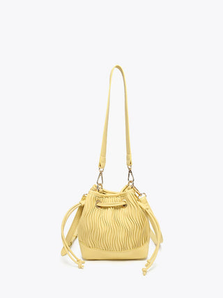 Aruba Textured Bucket Bag – Crossbody Style | JN2698 : Pale Orange - The Edit LLC