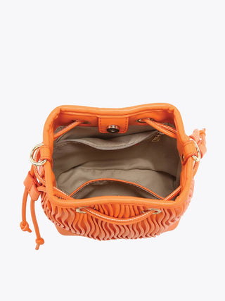 Aruba Textured Bucket Bag – Crossbody Style | JN2698 : Pale Yellow - The Edit LLC
