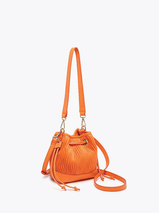 Aruba Textured Bucket Bag – Crossbody Style | JN2698 : Pale Yellow - The Edit LLC