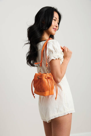 Aruba Textured Bucket Bag – Crossbody Style | JN2698 : Taupe - The Edit LLC