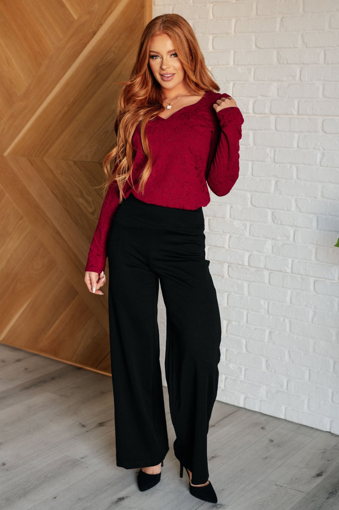 Ask A Question Ruched Sleeve Top - The Edit LLC