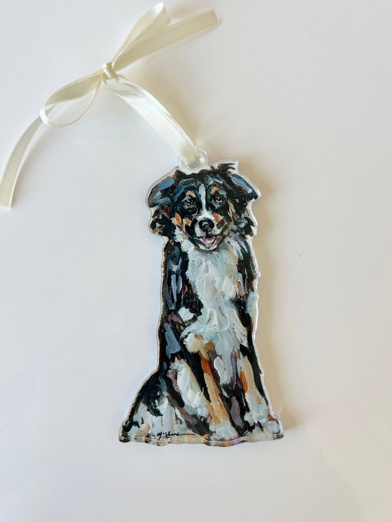 "Australian Shepherd Black Tri" ornament - The Edit LLC