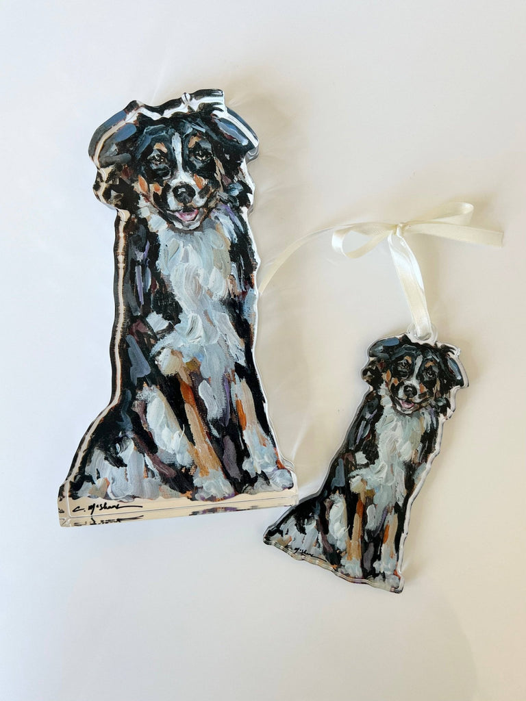 "Australian Shepherd Black Tri" ornament - The Edit LLC