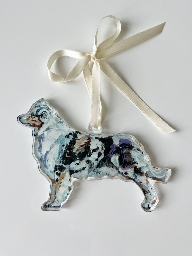 "Australian Shepherd Blue Merle" ornament - The Edit LLC