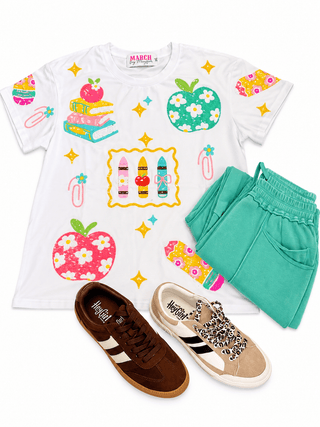 Back to School Bling Tee shirt - The Edit LLC