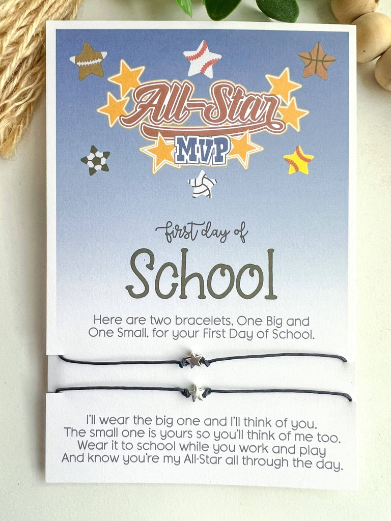 Back to School Wish Bracelet All - Star Mommy & Me best friend - The Edit LLC