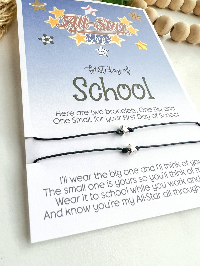 Back to School Wish Bracelet All - Star Mommy & Me best friend - The Edit LLC