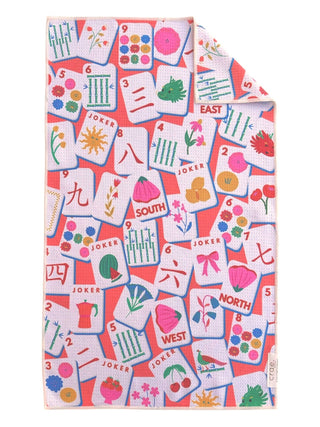 Bam: Double-Sided Hand Towel: Coral / Hand Towel (17 in x 27 in) - The Edit LLC