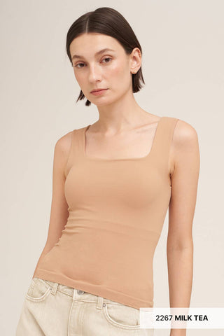 banana - Clean Line Square Top - The Edit LLC