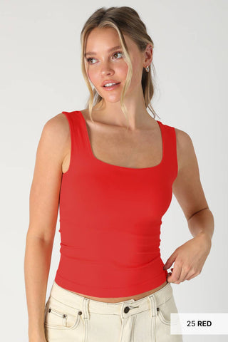 banana - Clean Line Square Top - The Edit LLC