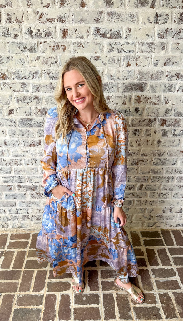 Barefoot in my Dreams V - Neck Tiered Dress - The Edit LLC