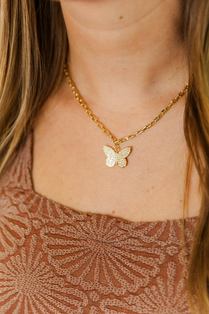 Betsy Butterfly Necklace - The Edit LLC