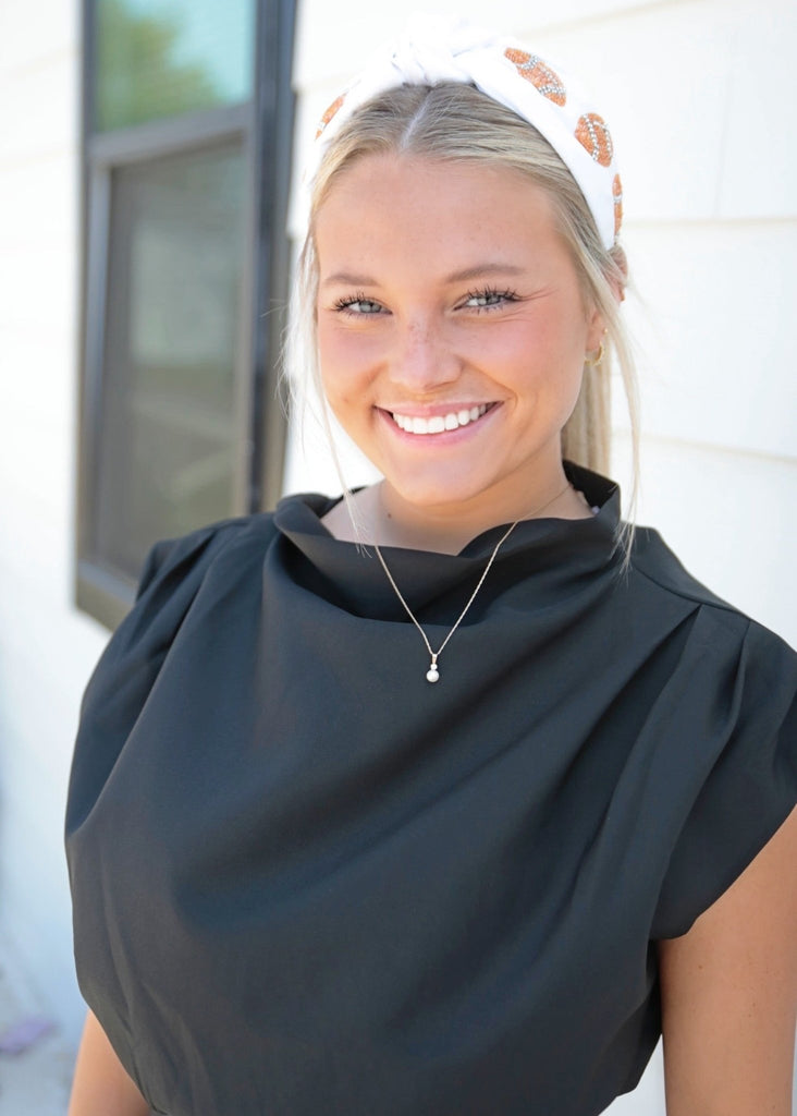 Black Cowl Neck Dress - The Edit LLC