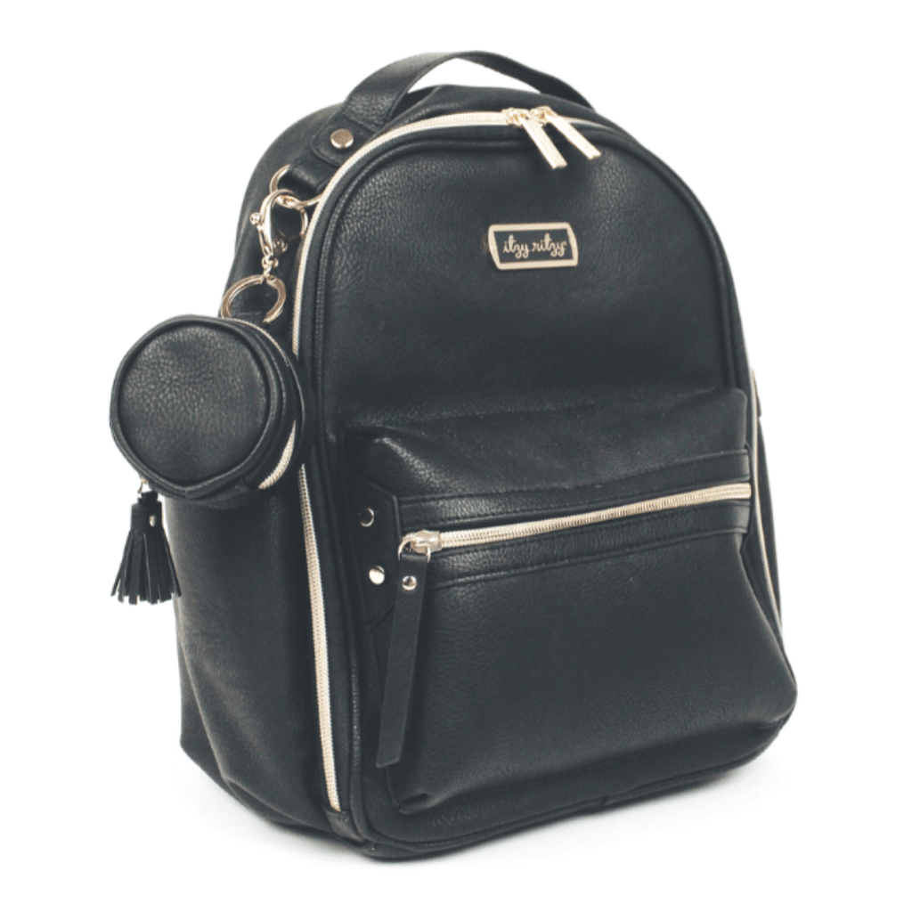 Black Diaper Bag Charm Pod Keychain - The Edit LLC