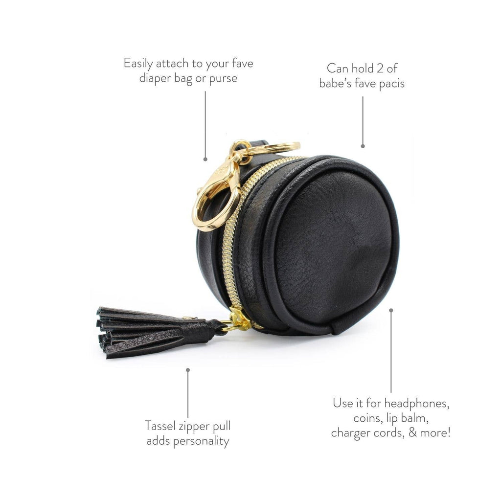 Black Diaper Bag Charm Pod Keychain - The Edit LLC