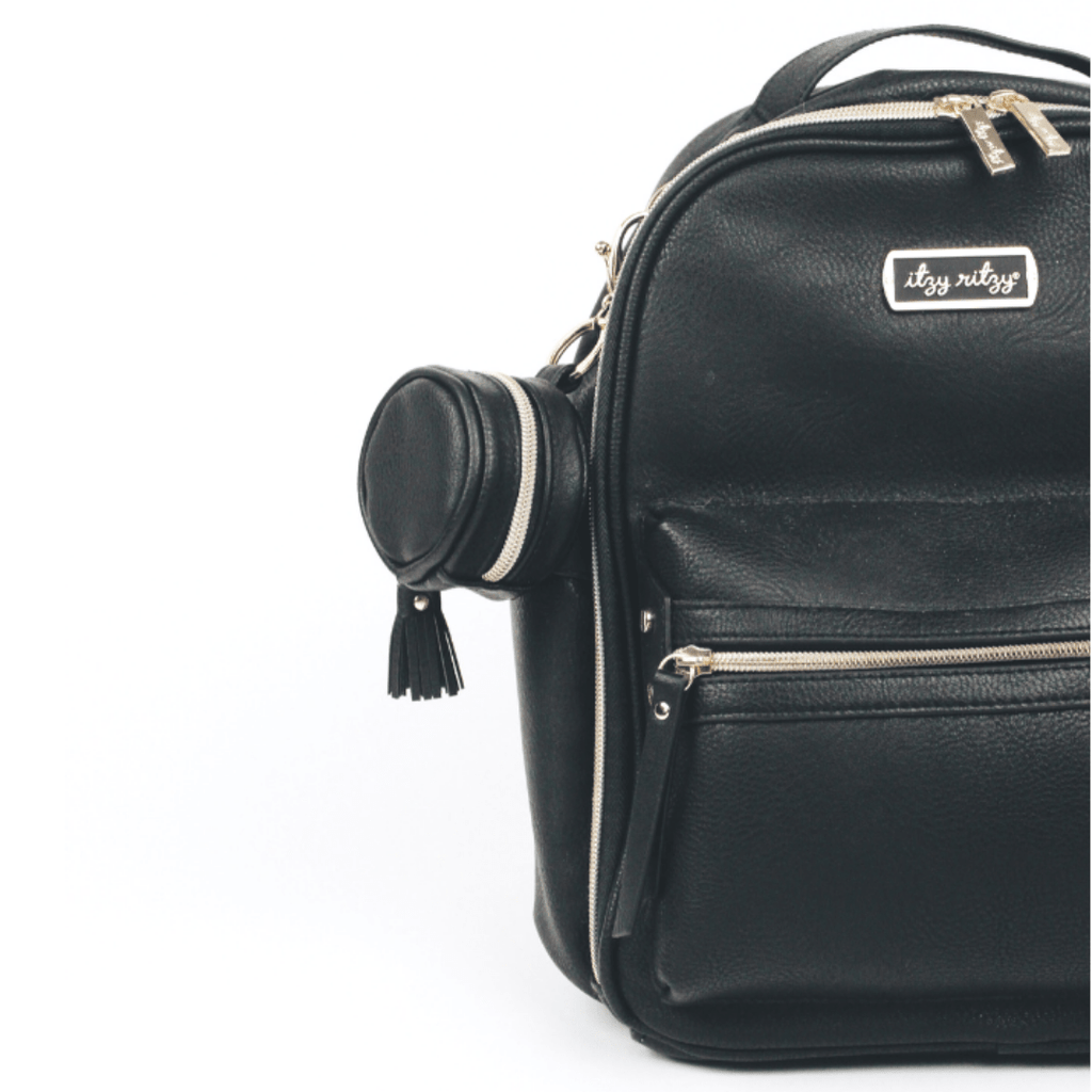 Black Diaper Bag Charm Pod Keychain - The Edit LLC