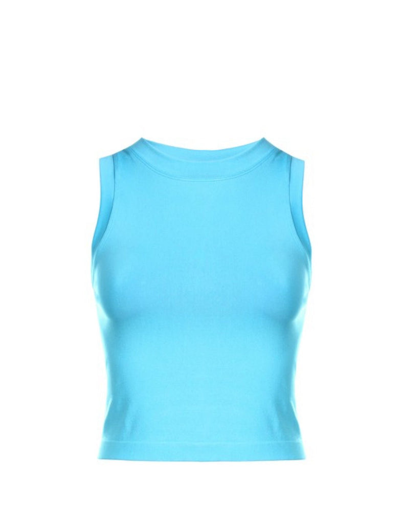 Blue Dynamic Buttery Soft Basic Tank - The Edit LLC