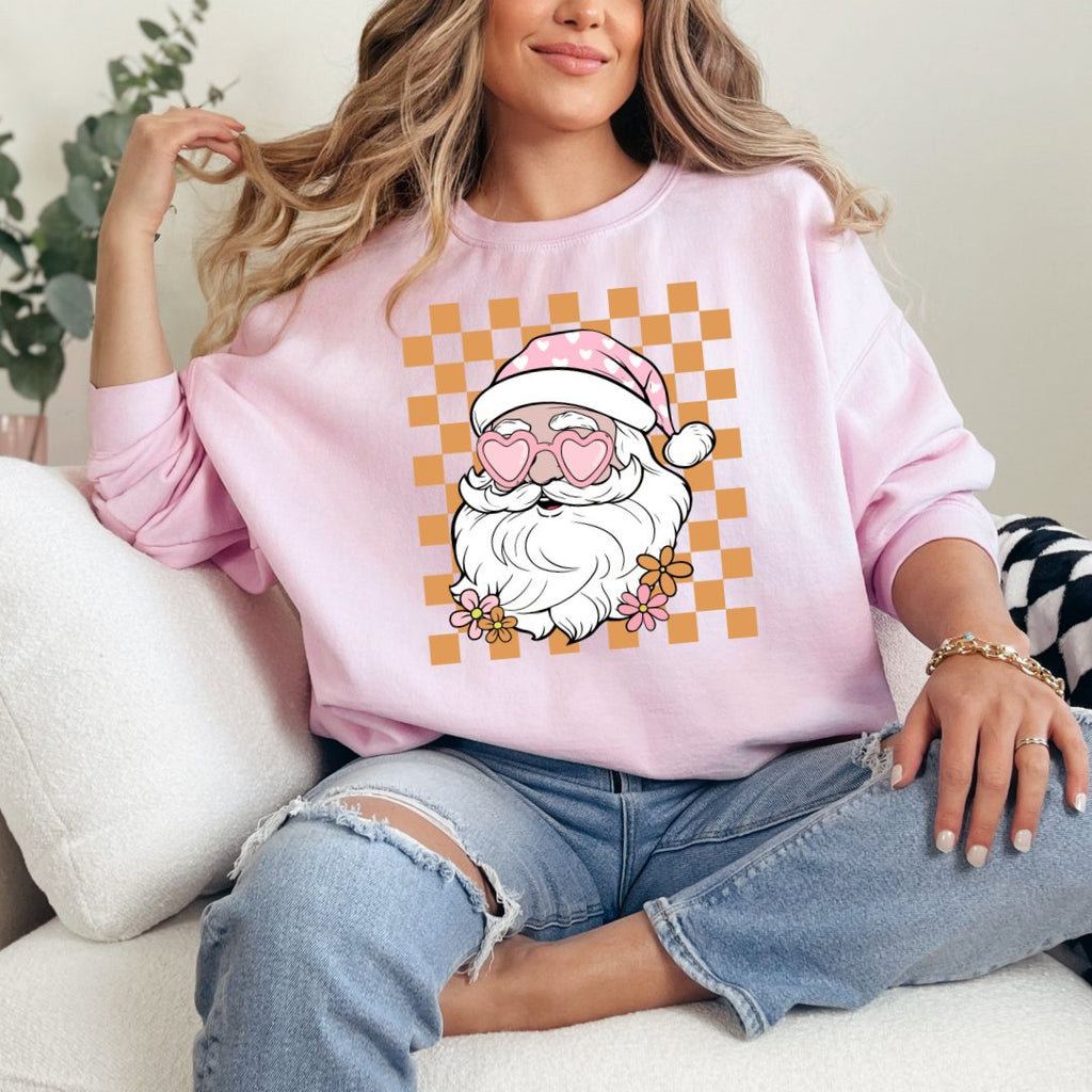 Boho Santa Graphic Sweatshirt - The Edit LLC