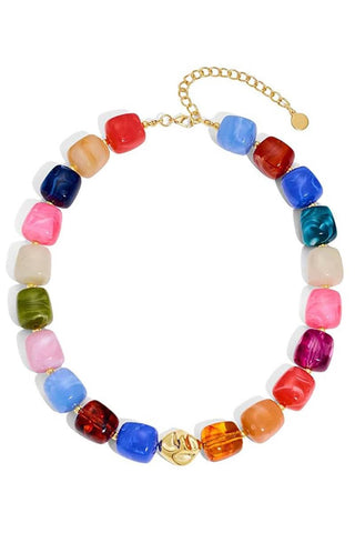 Bold Chunky Beaded Statement Necklace - The Edit LLC